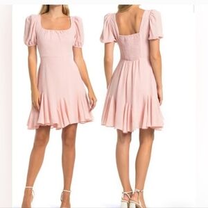 NWT/ ASTR the Label Dress Pink Ruffle Hem Size M